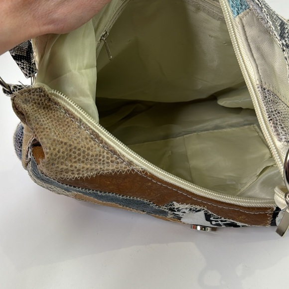 Women's lightweight patchwork shoulder bag - Picture 4 of 8